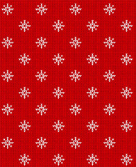 Ugly sweater Christmas party pattern. Knitted background seamless scandinavian ornaments.