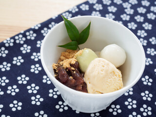 白玉だんごアイスクリーム