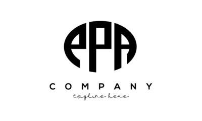 PPA three Letters creative circle logo design