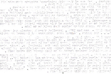Vague typewriter script meant as background 