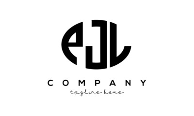 PJL three Letters creative circle logo design