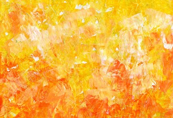 Bright Decorative Abstract Grunge Background Bright Orange Plaster Wall Background