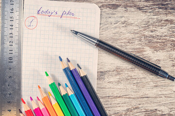 Drawing up a business plan for today is the first step to completing tasks