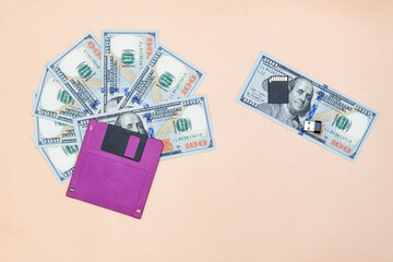 Modern data carriers are smaller in size and are cheaper than old floppy disks