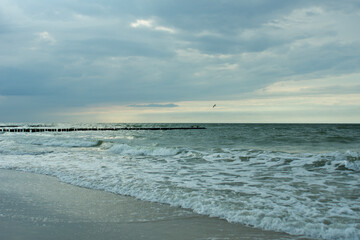 beach in the morning