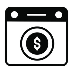 digital payment filled outline icon, business and finance icon.