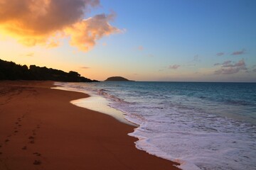 Guadeloupe Clugny Beach sunset