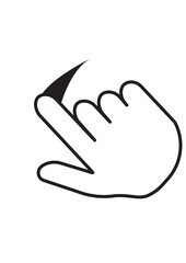 hand, swap, slide, finger, point, pointing, sliding