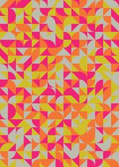 Abstract Geometric Pattern generative computational art illustration