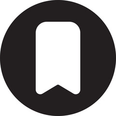 Obraz premium bookmark glyph icon