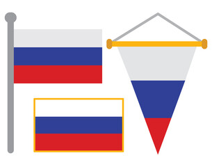 RUSSIA FLAGS