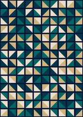 Abstract Geometric Pattern generative computational art illustration