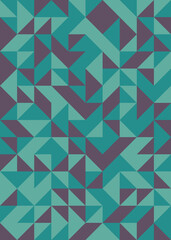 Abstract Geometric Pattern generative computational art illustration