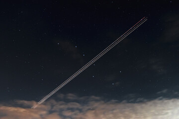 airplane through the big dipper
