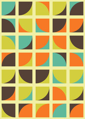 Abstract Geometric Pattern generative computational art illustration