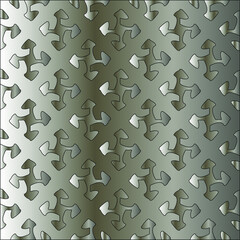 Metal textured plate. Steel industrial polished pattern.Silver metal gradient pattern background