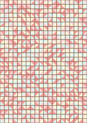 Abstract Geometric Pattern generative computational art illustration