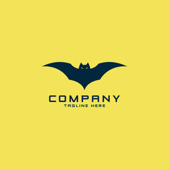 bat logo design. logo template