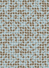 Fototapeta premium Abstract Geometric Pattern generative computational art illustration