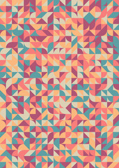 Abstract Geometric Pattern generative computational art illustration