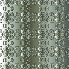 Metal textured plate. Steel industrial polished pattern.Silver metal gradient pattern background