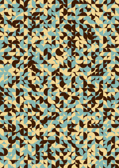 Abstract Geometric Pattern generative computational art illustration