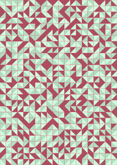 Abstract Geometric Pattern generative computational art illustration