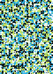 Abstract Geometric Pattern generative computational art illustration