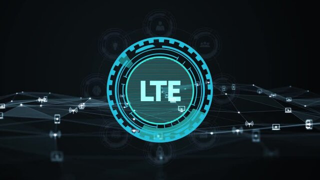Business, Technology, Internet and network concept. LTE abbreviation, modern technology concept.