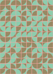 Abstract Geometric Pattern generative computational art illustration