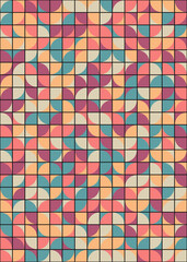 Abstract Geometric Pattern generative computational art illustration