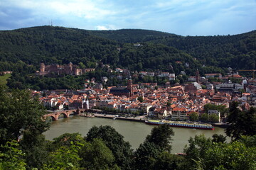 Fototapeta na wymiar Heidelberg vom Schloss aus