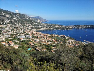 Obraz premium Little town on the azure coast, France