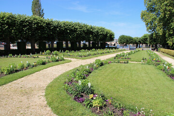 public garden in vierzon (france) 