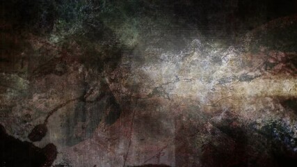 Grunge texture looping abstract broken angel background with contrast and soft hues