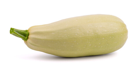 zucchini isolated on white background close up