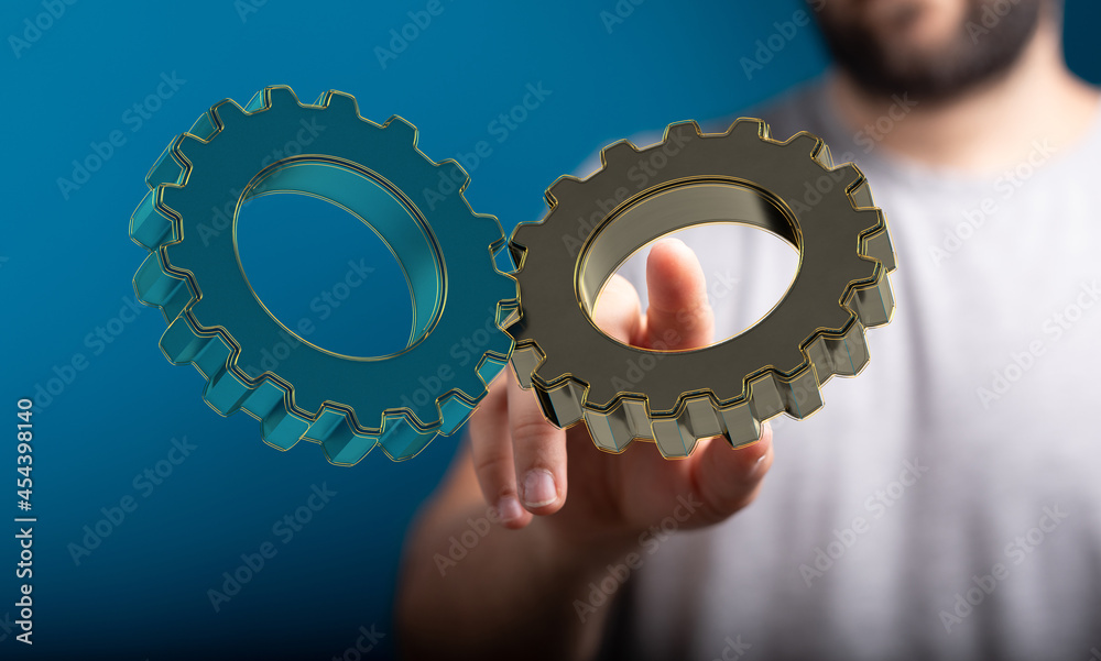 Poster engineering and design image gears