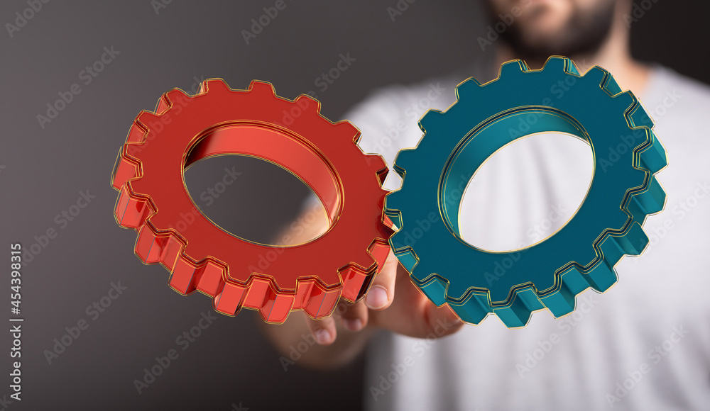 Poster engineering and design image gears