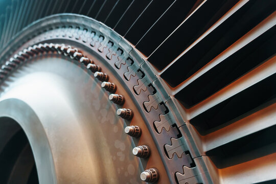 Disassembled gas turbine to generate electricity for structural elements