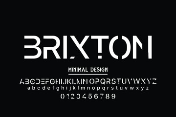 minimal  font.Vector of colorful stylized font and alphabet, Vector of colorful stylized font and alphabet Typography urban style silver and golden fonts for technology, digital, vector illustration
