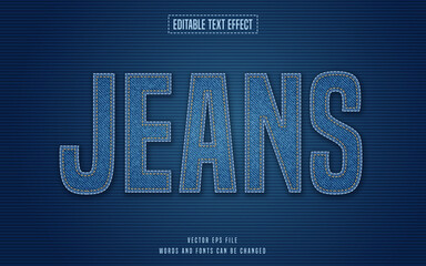 Jeans text style effect