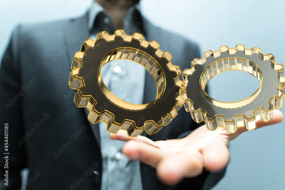 Aufkleber engineering and design image gears