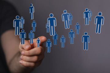 using social network connection 3D rendering