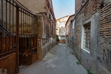 Fototapeta premium narrow street in the town