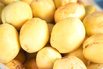 fresh apricots as background