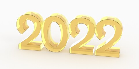 Happy new year 2022 banner.