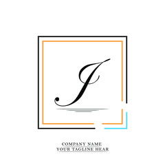 Alphabet letter icon logo J .