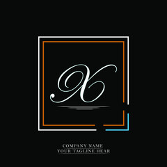 X logo letter design. Alphabet letter x line logo icon design.