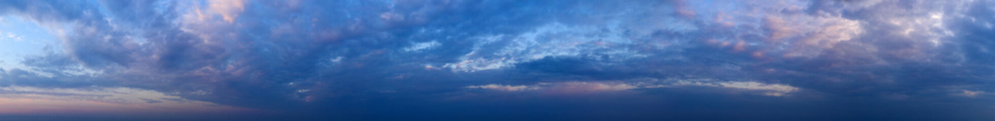  panorama sky. Beautiful cloud in the sunrise sky background. Sky banners background.