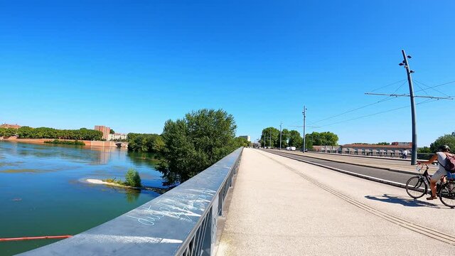 Toulouse - Pont Saint-Michel (Panoramique horizontal)